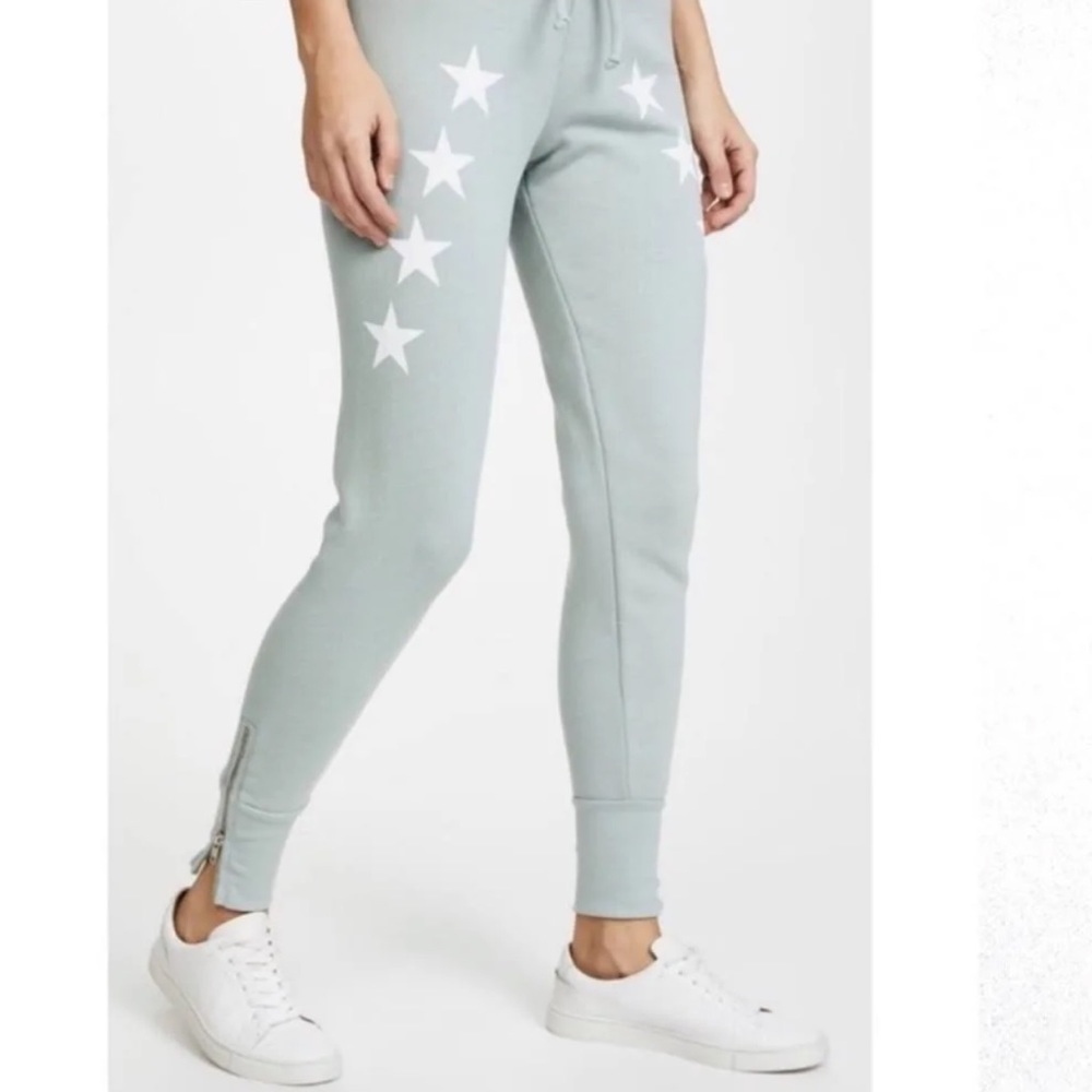 WILDFOX | LIGHT BLUE STAR SWEAT PANTS